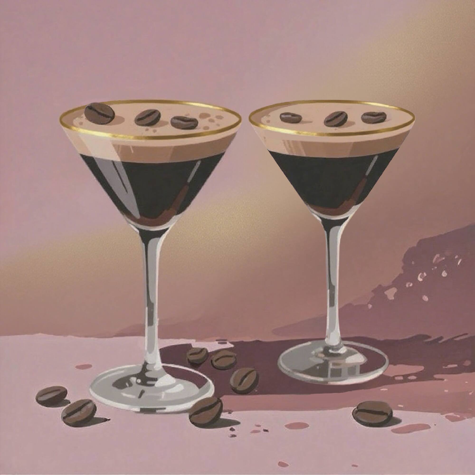 11" x 11" Summer Espresso Martini Canvas Painting Kit by Craft Smart®